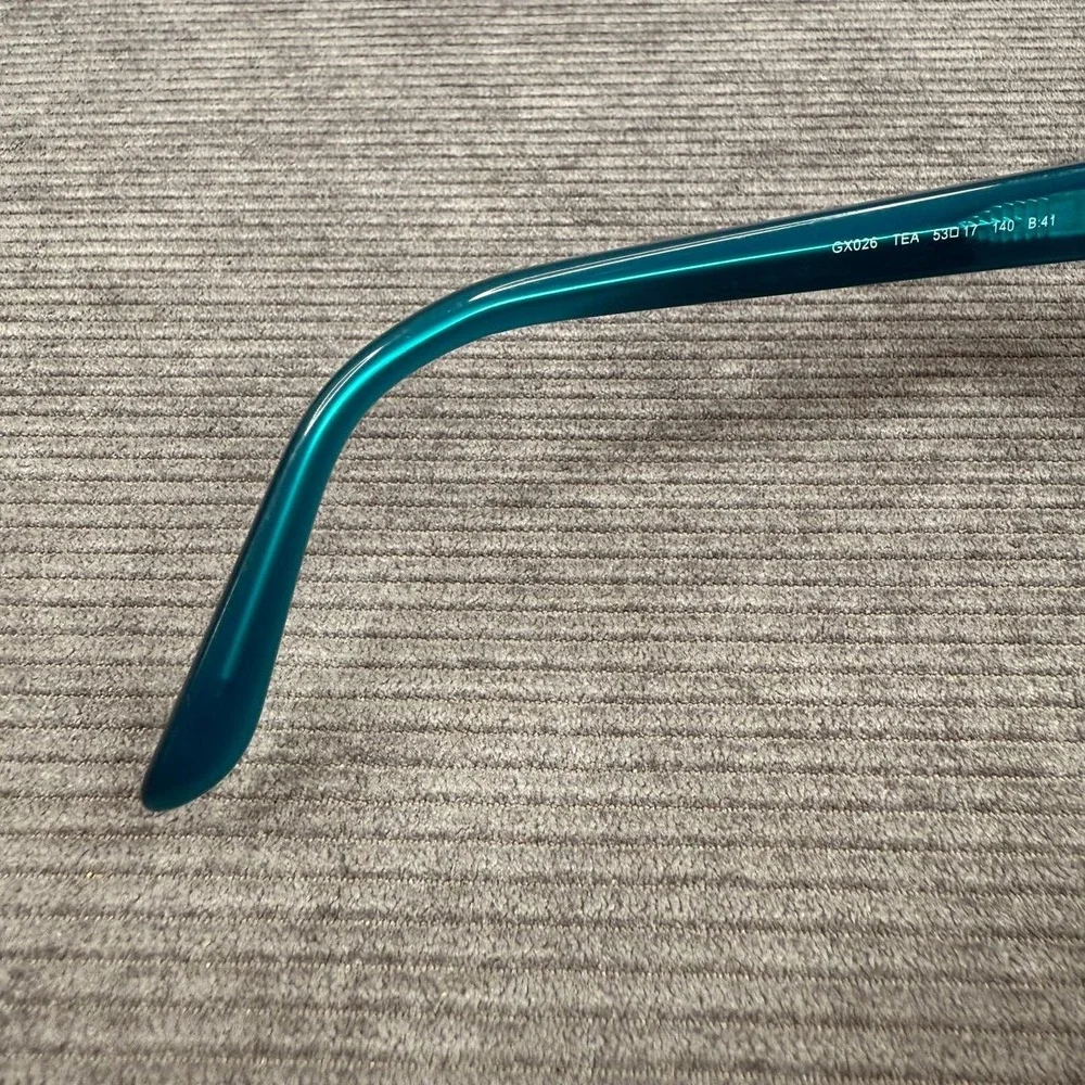 vTEA Teal Brown Square Eyeglass Frames‎ 53-17-140